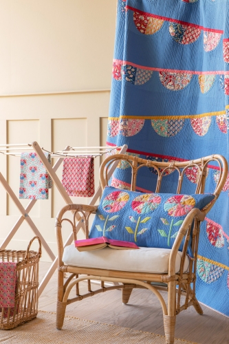 Tilda Patchwork Stoff Baumwolle - Jubilee - Bird Tree Blue